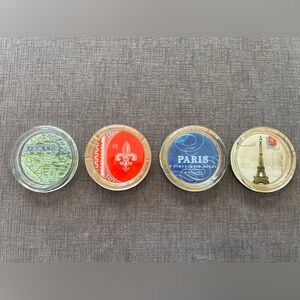 NIB Vintage Fringe Studio Paris Coasters set of 4